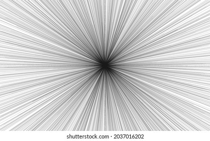 Abstract background, effect line radiating from gray center (high density)