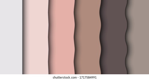 abstract background with the effect of three-dimensional layers. neutral colors, 
realistic shadow, horizontal format. it can be used for presentation of cosmetics and sweets. stock vector. EPS 10.