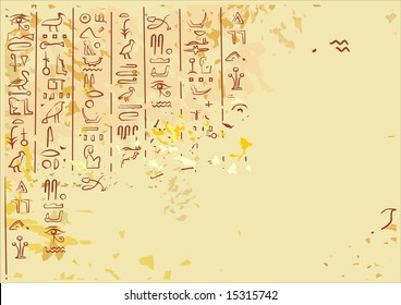 Abstract background with the Egyptian motives