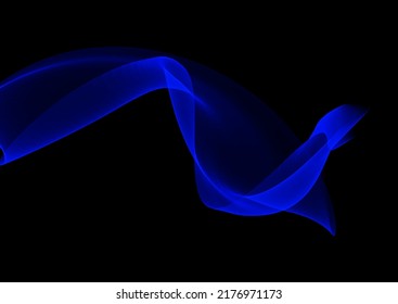 Fondo abstracto con diseño de ondas eléctricas de flujo azul