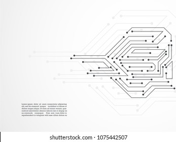 Abstract background of electronic board. Motherboard. Vector.