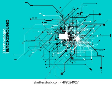Abstract background electronic circuits hi-tech industrial