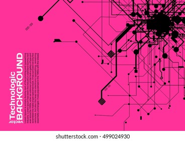 Abstract background electronic circuits hi-tech industrial