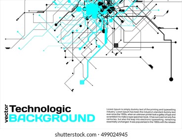 Abstract background electronic circuits hi-tech industrial