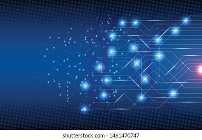 abstract background of electronic connect circuit technology
