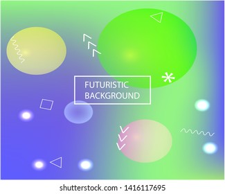 Abstract background for electronic devices. Creative splash and spreading spot. Vector illustration artbook. Green abstract background from blurred smooth spots.