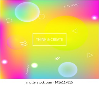 Abstract background for electronic devices. Pretty splash and spreading spot. Vector illustration space. Yellow abstract background from blurred smooth spots.