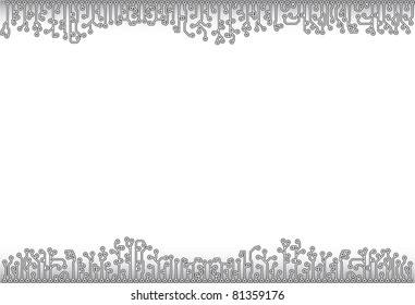 Abstract background - electronic monochrome elements