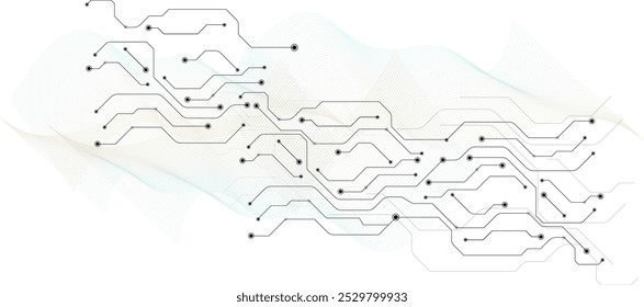 Abstract background electronic printed circuit board