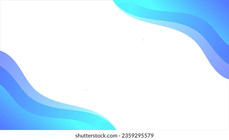 Abstract background with elegant blue curve shape. Vector illustration