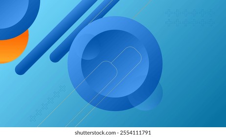 ABSTRACT BACKGROUND ELEGANT BLUE GRADIENT SMOOTH LIQUID COLORFUL DESIGN WITH GEOMETRIC SHAPES VECTOR TEMPLATE GOOD FOR MODERN WEBSITE, WALLPAPER, COVER DESIGN 