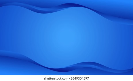 ABSTRACT BACKGROUND ELEGANT BLUE GRADIENT SMOOTH LIQUID COLORFUL WITH HAND DRAWN SHAPES DESIGN VECTOR TEMPLATE GOOD FOR MODERN WEBSITE, WALLPAPER, COVER DESIGN 