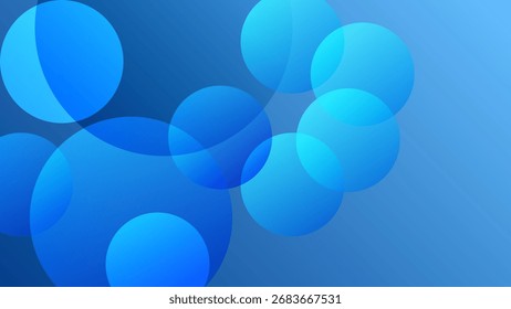 ABSTRATO PLANO DE FUNDO ELEGANTE GRADIENTE AZUL LÍQUIDO LISO DESIGN COLORIDO COM CÍRCULO GEOMÉTRICO FORMAS MODELO DE VETOR BOM PARA SITE MODERNO, PAPEL DE PAREDE, DESIGN DE CAPA 