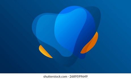 ABSTRATO PLANO DE FUNDO ELEGANTE GRADIENTE AZUL LÍQUIDO LISO DESIGN COLORIDO COM FORMAS DESENHADAS À MÃO MODELO DE VETOR BOM PARA SITE MODERNO, PAPEL DE PAREDE, DESIGN DE CAPA 