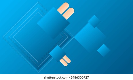 ABSTRACT BACKGROUND ELEGANT BLUE ORANGE GRADIENT SMOOTH LIQUID COLORFUL DESIGN WITH GEOMETRIC SHAPES VECTOR TEMPLATE GOOD FOR MODERN WEBSITE, WALLPAPER, COVER DESIGN 