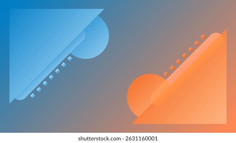 FONDO Abstractas ELEGANTE AZUL NARANJA GRADIENTE LÍQUIDO LISO DISEÑO COLORIDO CON FORMAS GEOMÉTRICAS PLANTILLA DE VECTOR BUENO PARA EL SITIO WEB MODERNO, FONDO DE PANTALLA, DISEÑO DE CUBIERTA 