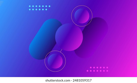 ABSTRACT BACKGROUND ELEGANT BLUE PURPLE GRADIENT SMOOTH LIQUID COLORFUL DESIGN WITH GEOMETRIC SHAPES VECTOR TEMPLATE GOOD FOR MODERN WEBSITE, WALLPAPER, COVER DESIGN 