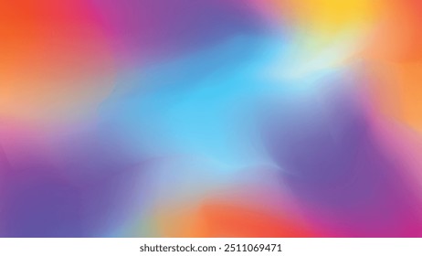 abstract background with elegant blue, red, yellow, purple and black gradations