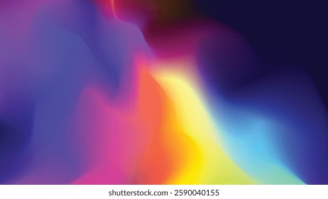 abstract background with elegant blue, red, yellow, purple and black gradations