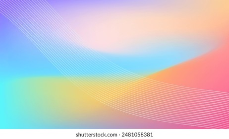 ABSTRACT BACKGROUND ELEGANT COLORFUL GRADIENT MESH WITH WAVY LINES SMOOTH LIQUID DESIGN VECTOR TEMPLATE GOOD FOR MODERN WEBSITE, WALLPAPER, COVER DESIGN 