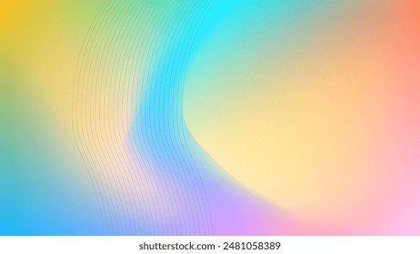 ABSTRACT BACKGROUND ELEGANT COLORFUL GRADIENT MESH WITH WAVY LINES SMOOTH LIQUID DESIGN VECTOR TEMPLATE GOOD FOR MODERN WEBSITE, WALLPAPER, COVER DESIGN 