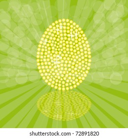 Abstract background with elegant egg