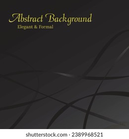 Abstract Background Elegant and Formal Shiny Organic Black Lines 