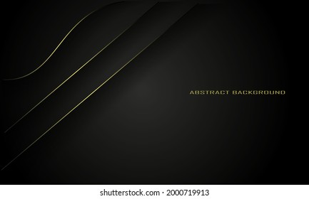 abstract background with elegant gold line on the left for cover, banner, poster