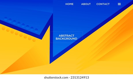ABSTRACT BACKGROUND ELEGANT GRADIENT BLUE YELLOW SMOOTH COLOR DESIGN VECTOR TEMPLATE GOOD FOR MODERN WEBSITE, WALLPAPER, COVER DESIGN 
