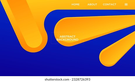 ABSTRACT BACKGROUND ELEGANT GRADIENT BLUE ORANGE SMOOTH COLOR DESIGN VECTOR TEMPLATE GOOD FOR MODERN WEBSITE, WALLPAPER, COVER DESIGN 