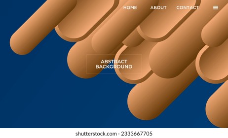 ABSTRACT BACKGROUND ELEGANT GRADIENT BLUE GOLD SMOOTH COLOR GEOMETRIC DESIGN VECTOR TEMPLATE GOOD FOR MODERN WEBSITE, WALLPAPER, COVER DESIGN 