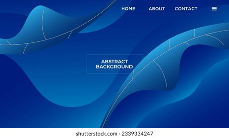 ABSTRACT BACKGROUND ELEGANT GRADIENT BLUE SMOOTH COLOR DESIGN VECTOR TEMPLATE GOOD FOR MODERN WEBSITE, WALLPAPER, COVER DESIGN 