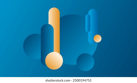ABSTRAKTER HINTERGRUND ELEGANTER FARBVERLAUF BLAU GLATT FLÜSSIG BUNTES DESIGN MIT GEOMETRISCHEN FORMEN VEKTORVORLAGE GUT FÜR MODERNE WEBSITE, TAPETE, DECKENDESIGN 