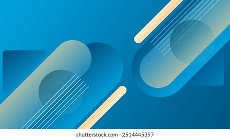 PLANO DE FUNDO ELEGANTE GRADIENTE AZUL SUAVE LÍQUIDO COLORIDO DESIGN COM FORMAS GEOMÉTRICAS MODELO DE VETOR BOM PARA SITE MODERNO, PAPEL DE PAREDE, DESIGN DE CAPA 