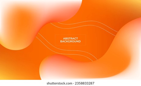 ABSTRACT BACKGROUND ELEGANT GRADIENT MESH SMOOTH ORANGE COLOR DESIGN VECTOR TEMPLATE GOOD FOR MODERN WEBSITE, WALLPAPER, COVER DESIGN 
