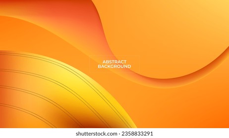ABSTRACT BACKGROUND ELEGANT GRADIENT MESH SMOOTH ORANGE COLOR DESIGN VECTOR TEMPLATE GOOD FOR MODERN WEBSITE, WALLPAPER, COVER DESIGN 