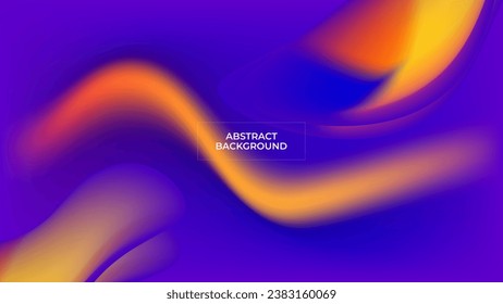 ABSTRACT BACKGROUND ELEGANT GRADIENT MESH BLUE ORANGE SMOOTH LIQUID COLOR DESIGN VECTOR TEMPLATE GOOD FOR MODERN WEBSITE, WALLPAPER, COVER DESIGN 