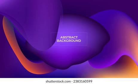 ABSTRACT BACKGROUND ELEGANT GRADIENT MESH PURPLE ORANGE SMOOTH LIQUID COLOR DESIGN VECTOR TEMPLATE GOOD FOR MODERN WEBSITE, WALLPAPER, COVER DESIGN 