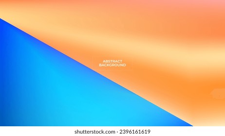 ABSTRAKTER HINTERGRUND ELEGANT GRADIENT MESH ORANGE BLAUE SMOOTH FARBDESIGN VEKTORTEMPLATE GUT FÜR MODERNE WEBSITE, WALLPAPER, COVER DESIGN 