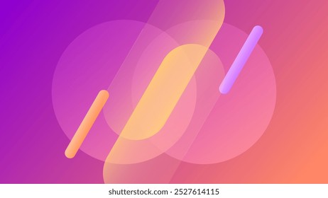 ABSTRACT BACKGROUND ELEGANT GRADIENT ORANGE PURPLE SMOOTH LIQUID COLORFUL DESIGN WITH GEOMETRIC SHAPES VECTOR TEMPLATE GOOD FOR MODERN WEBSITE, WALLPAPER, COVER DESIGN 