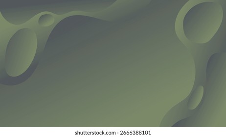 FONDO Abstractas ELEGANTE GRADIENTE PASTEL VERDE COLOR LISO CON FORMAS ORGÁNICAS DIBUJADAS A MANO DISEÑO PLANTILLA DE VECTOR BUENO PARA EL SITIO WEB MODERNO, FONDO DE PANTALLA, DISEÑO DE CUBIERTA 