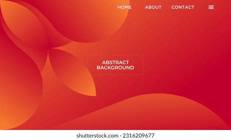 ABSTRACT BACKGROUND ELEGANT GRADIENT RED ORANGE SMOOTH COLOR DESIGN VECTOR TEMPLATE GOOD FOR MODERN WEBSITE, WALLPAPER, COVER DESIGN 