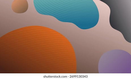 ABSTRATO PLANO DE FUNDO GRADIENTE ELEGANTE LÍQUIDO LISO DESIGN COLORIDO COM FORMAS DESENHADAS À MÃO MODELO DE VETOR BOM PARA SITE MODERNO, PAPEL DE PAREDE, DESIGN DE CAPA 