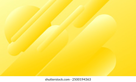 ABSTRACT BACKGROUND ELEGANT GRADIENT YELLOW SMOOTH LIQUID COLORFUL DESIGN WITH GEOMETRIC SHAPES VECTOR TEMPLATE GOOD FOR MODERN WEBSITE, WALLPAPER, COVER DESIGN 