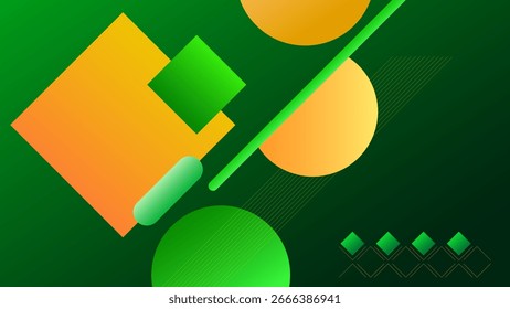 ABSTRACT BACKGROUND ELEGANT GREEN GRADIENT SMOOTH LIQUID COLORFUL DESIGN WITH DIAGONAL LINES GEOMETRIC SHAPES VECTOR TEMPLATE GOOD FOR MODERN WEBSITE, WALLPAPER, COVER DESIGN 