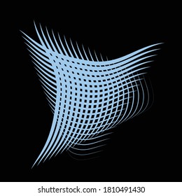 abstract background with elegant lines over dark