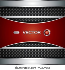 Abstract background, elegant metallic banners, vector