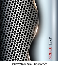 Abstract background elegant metallic, vector.