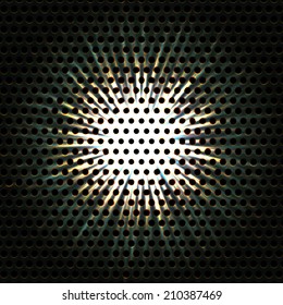 Abstract background elegant metallic vector web hole