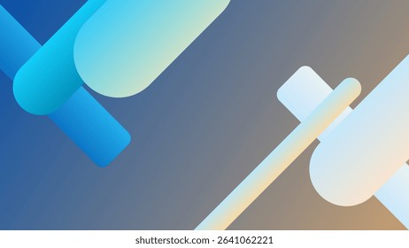 ABSTRACT BACKGROUND ELEGANT ORANGE BLUE GRADIENT SMOOTH LIQUID COLORFUL DESIGN WITH DIAGONAL GEOMETRIC SHAPES VECTOR TEMPLATE GOOD FOR MODERN WEBSITE, WALLPAPER, COVER DESIGN 